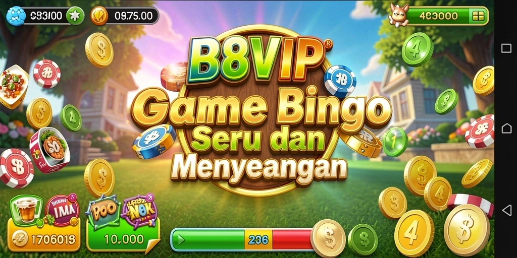 Tampilan gameplay B8VIP yang seru dan penuh warna.