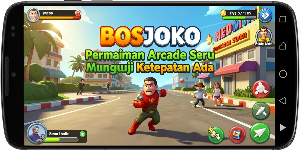 Tangkapan layar menampilkan gameplay seru BOSJOKO dalam suasana kompetitif.