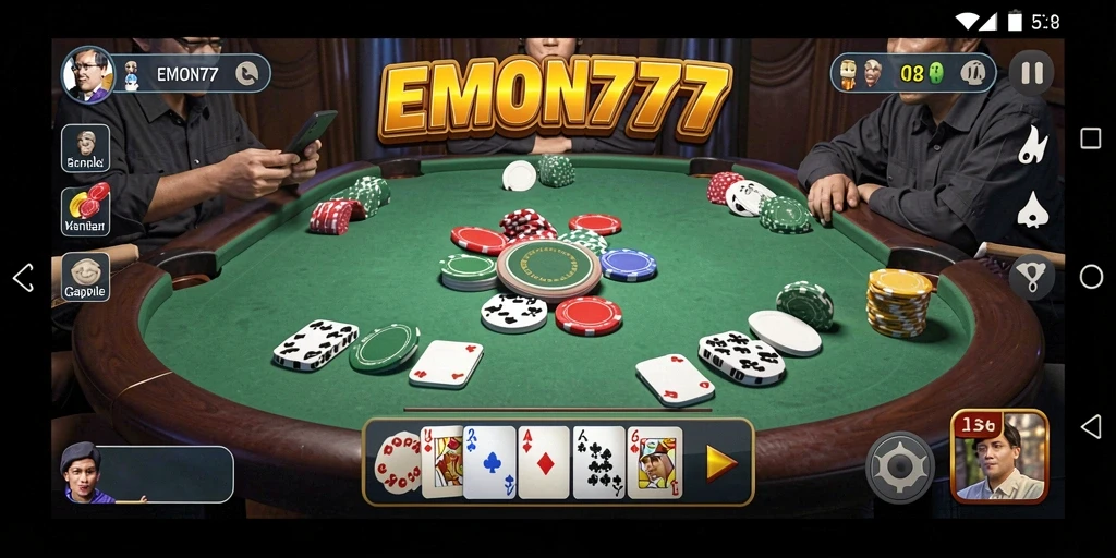 Tampilan gameplay seru dan interaktif dari EMON777.