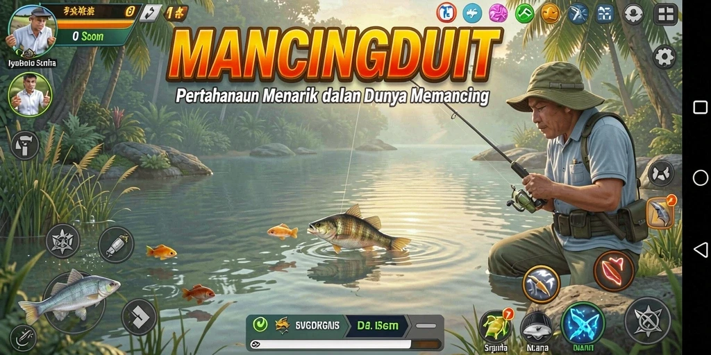 Tangkapan layar utama MANCINGDUIT menampilkan aksi seru dalam Tower Defense.