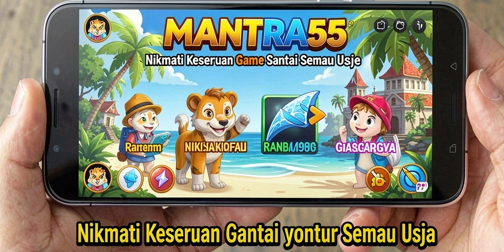 Tampilan gameplay yang menawan dan penuh warna dari MANTRA55.