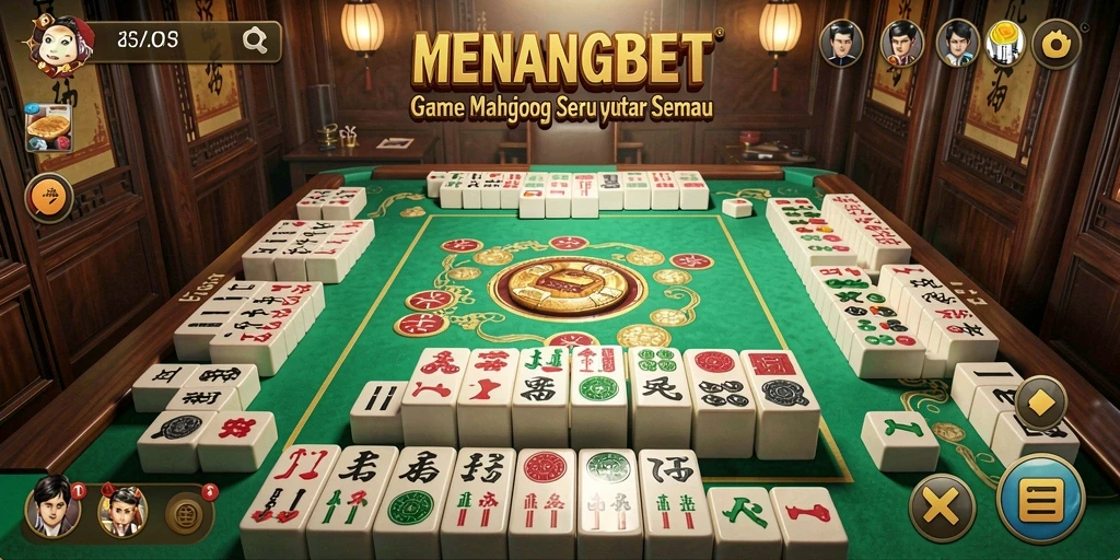 Tampilan gameplay seru dalam permainan Mahjong MENANGBET.