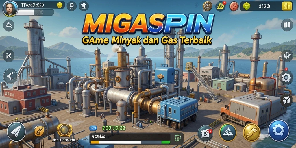 Tampilan gameplay MIGASPIN yang mendebarkan dengan strategi Tycoon.