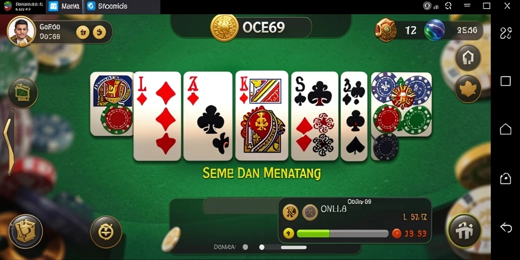 Screenshot gameplay yang menampilkan keseruan bermain domino.