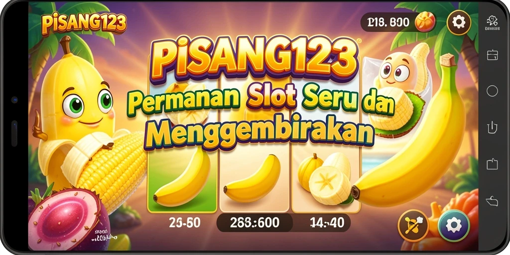 Tampilan gameplay seru PISANG123 dengan berbagai tema dan fitur menarik.