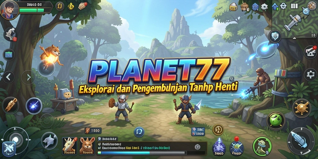 Gambaran gameplay <strong>PLANET77</strong> yang menarik dan penuh warna.