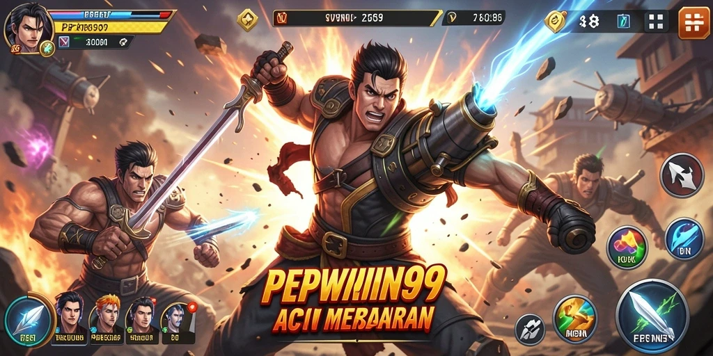 Screenshot dari gameplay aksi mendebarkan PPWIN99.