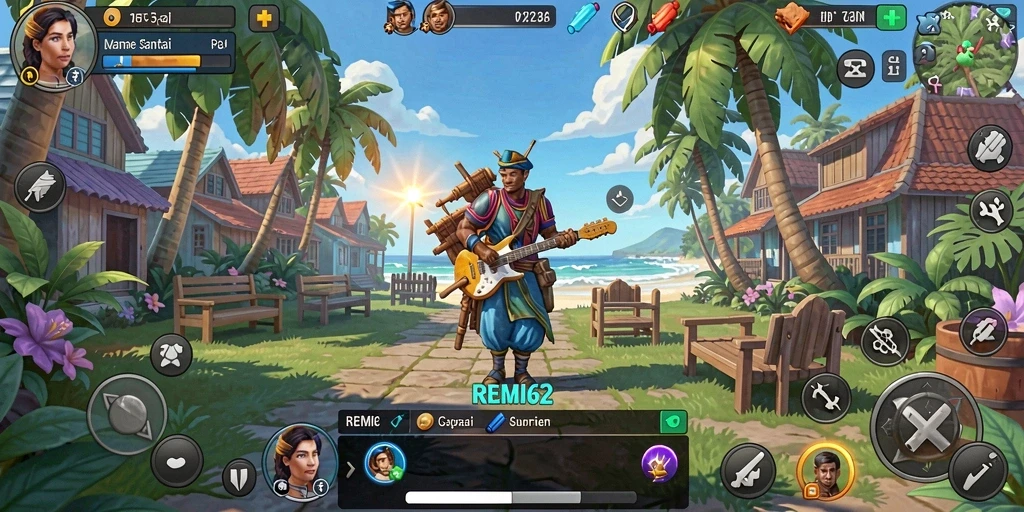 Tampilan screenshot gameplay REMI62 yang menarik dan seru.