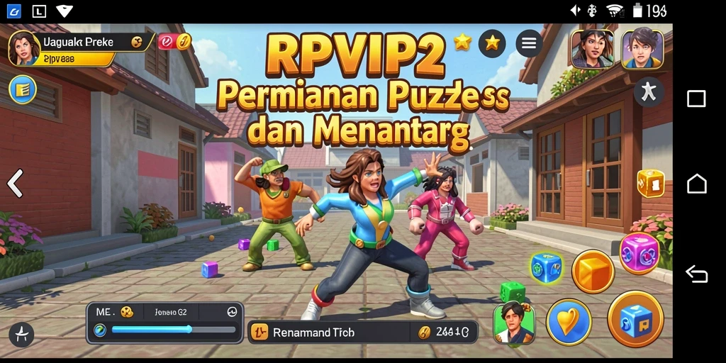 Gameplay RPVIP2 penuh tantangan Puzzle seru.