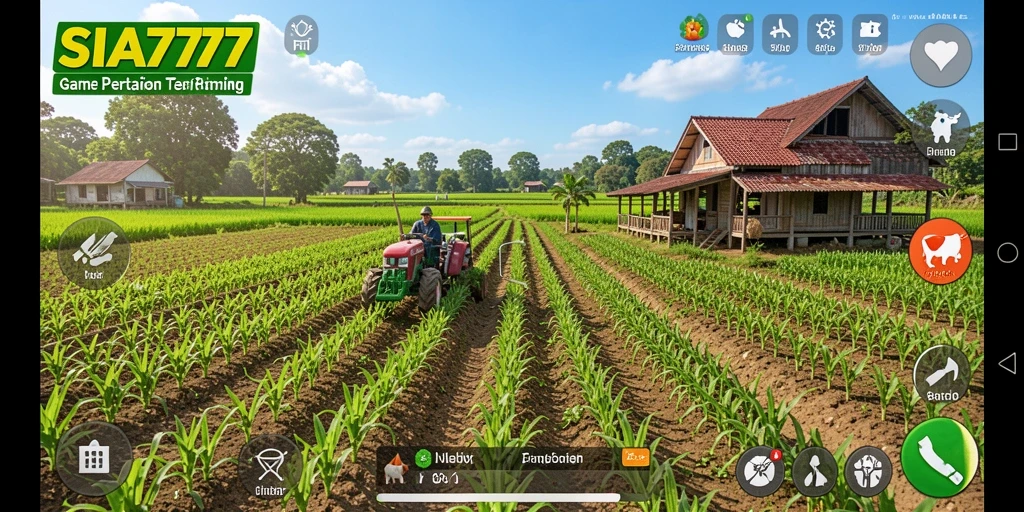 Screenshot utama SIA777 menampilkan gameplay Farming yang seru dan interaktif.
