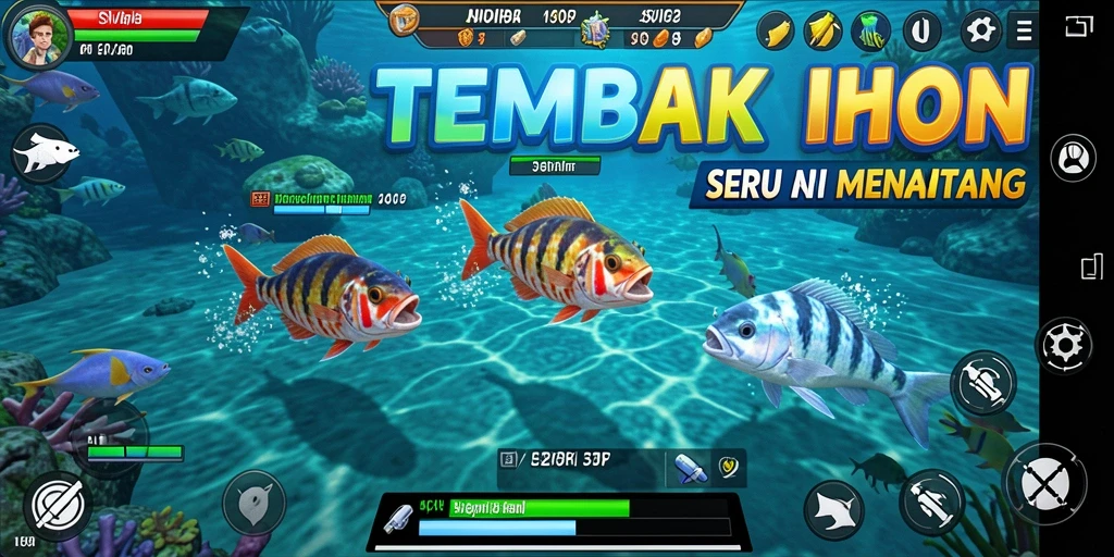 Tangkapan layar gameplay seru Tembak Ikan di SVIP2.