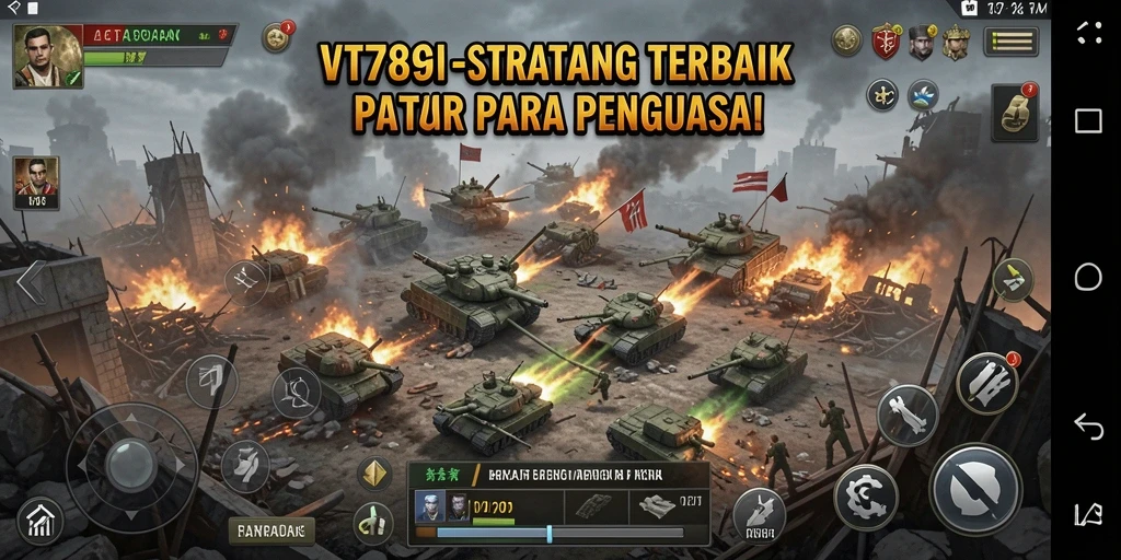 Tampilan screenshot menunjukkan aksi pertempuran epik di VT789.